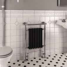 Eastbrook Isbourne Heated Towel Rail Chrome and Black